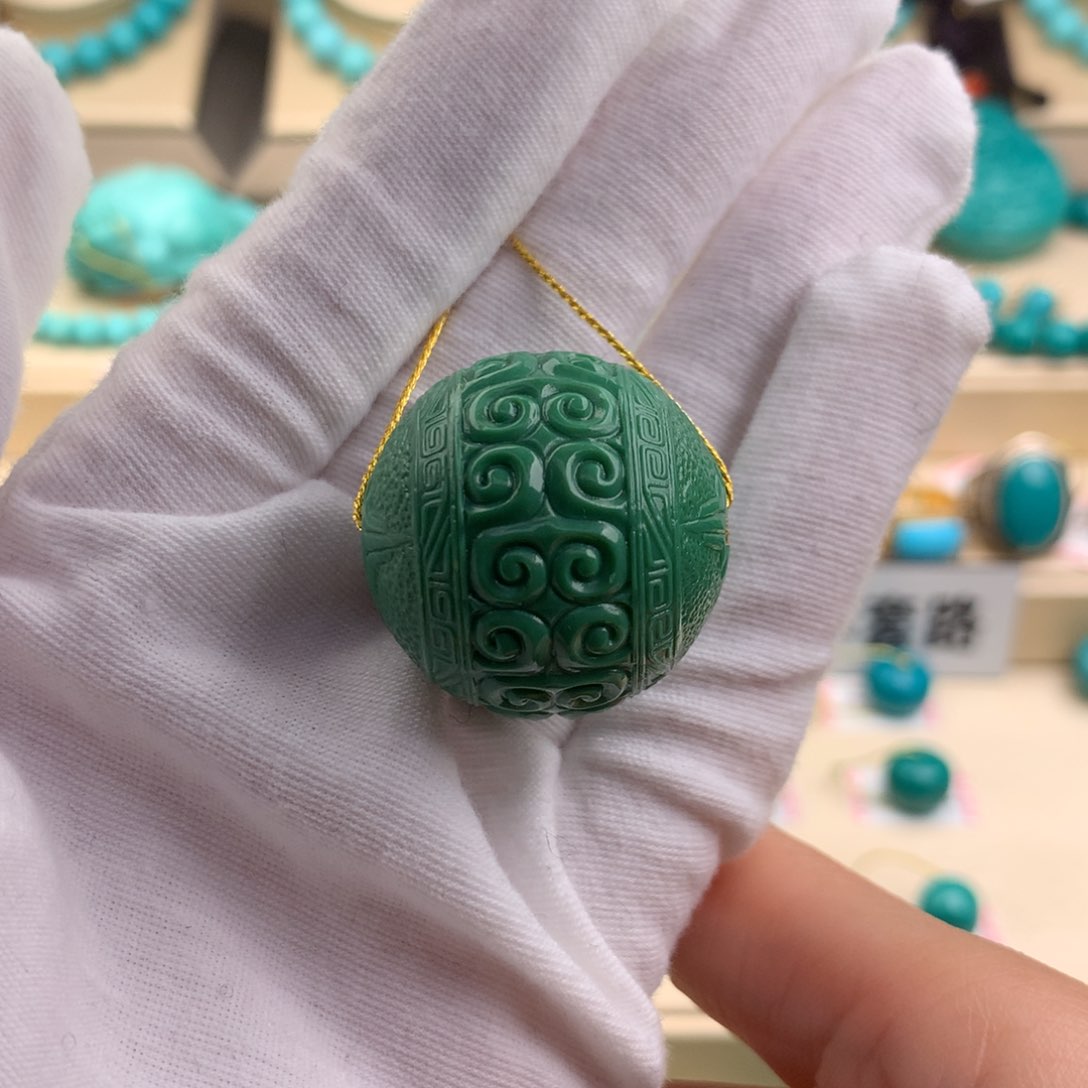 未镶嵌绿松石珠宝奇石达*下