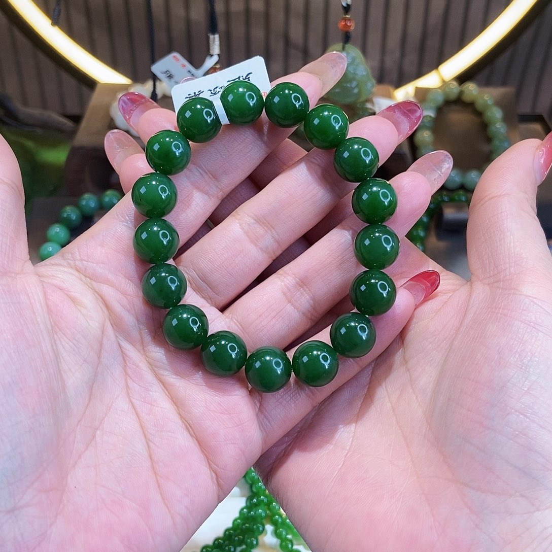 和田玉手串未镶嵌G1289