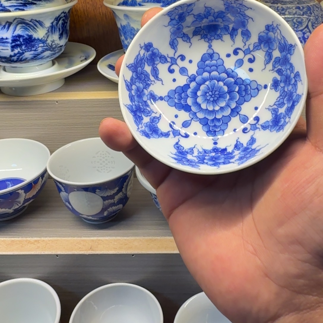 鱼****杯子陶景德镇全手工手绘陶瓷