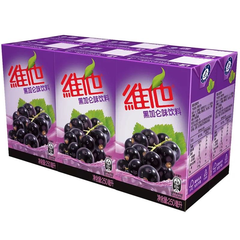 维他VITA 黑加仑味饮料 250ml*6盒/包