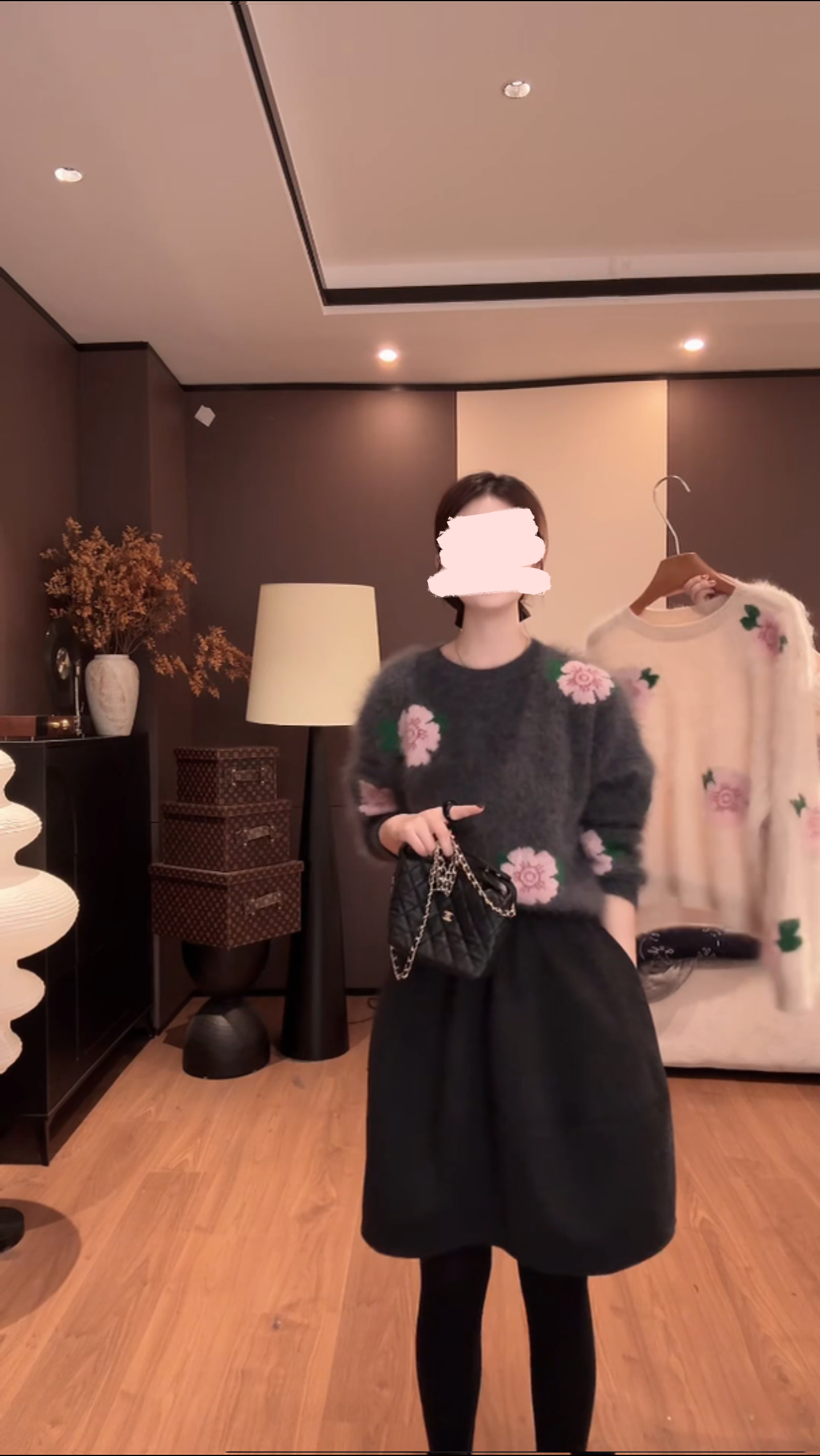 2025新款小花百搭小众衫减龄甜美花朵韩版气质秋冬季上衣裙子