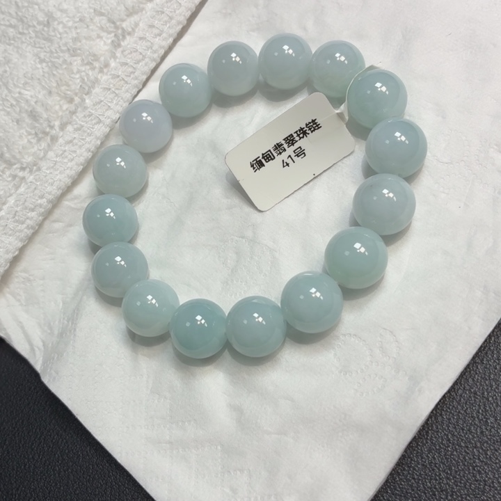 翡翠未镶嵌颈饰翡翠天然A货手串