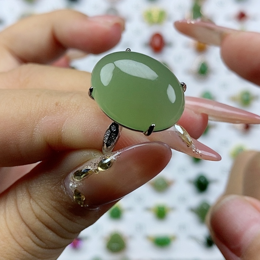 【闪购商品】和田玉纯天然和田玉和田玉戒指未镶嵌