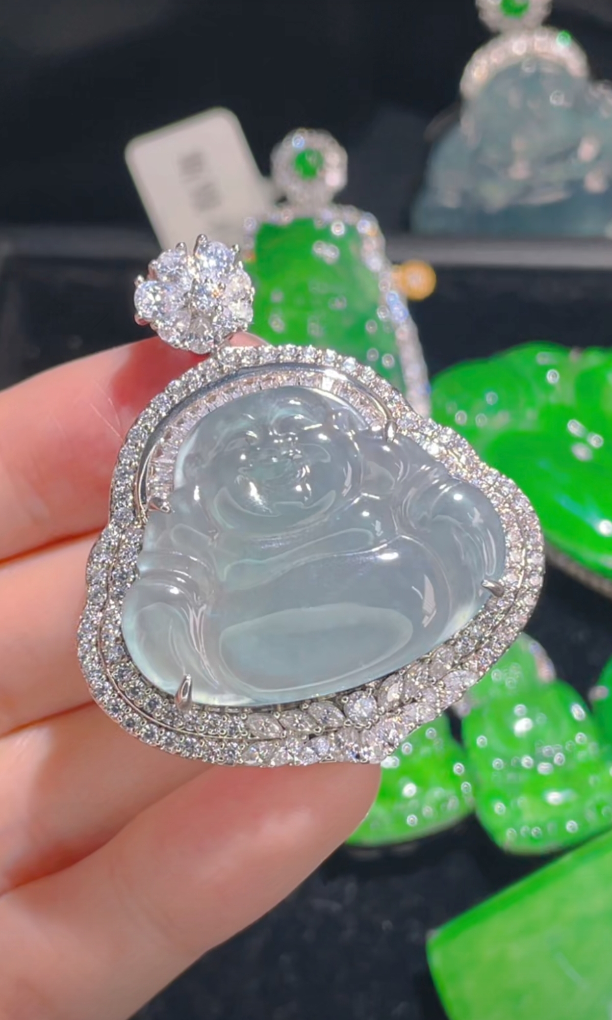 天然翡翠a货吊坠