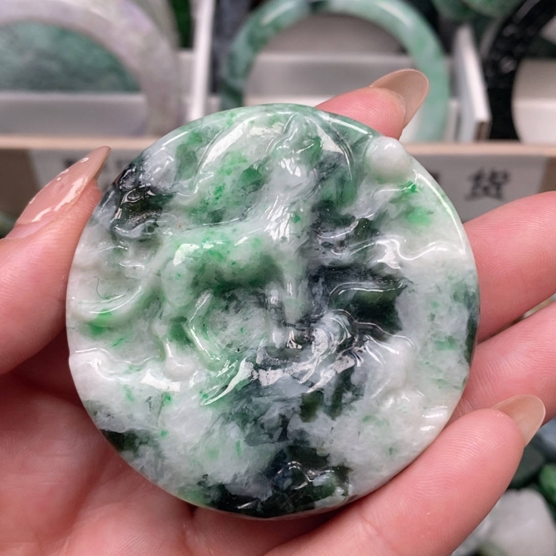 翡翠未镶嵌吊坠(不含链)