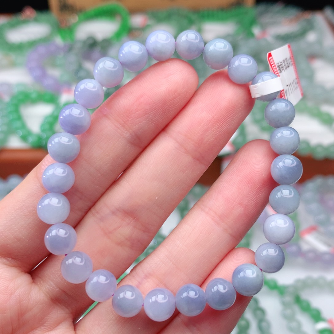 翡翠手链未镶嵌翡翠7mm