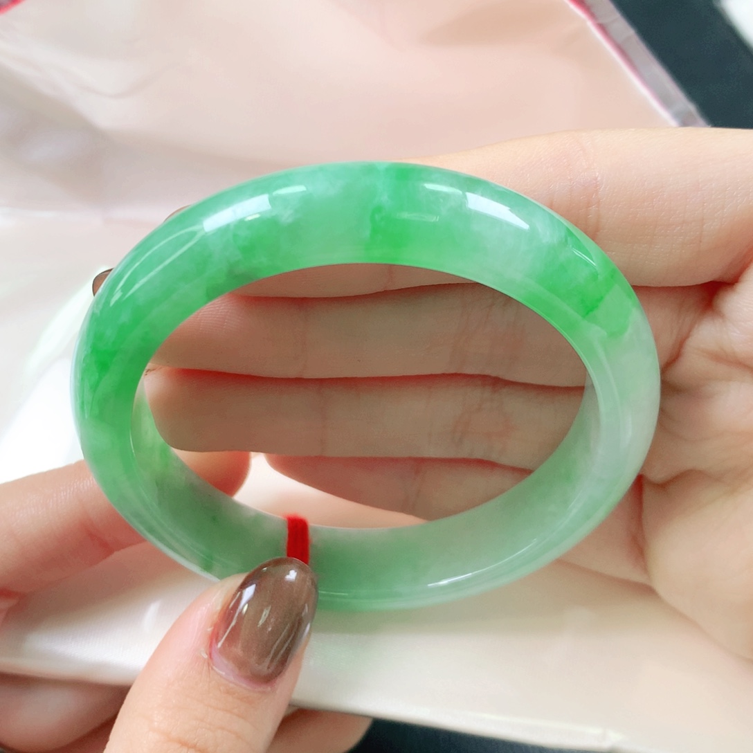 翡翠未镶嵌手镯53圈1288