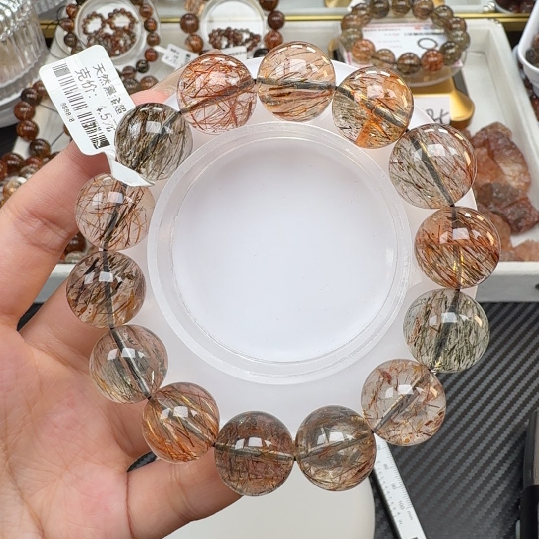 豫***哥未镶嵌手链水晶黑金超七多样性发其一