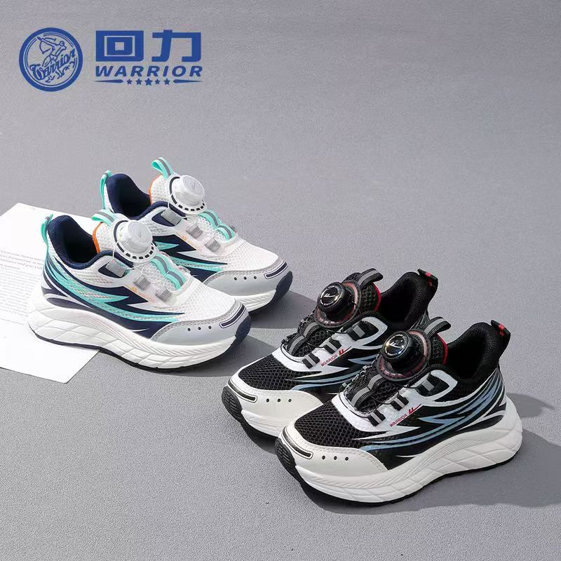 Warrior/回力1312秋季新款旋钮运动鞋老爹鞋儿童休闲款学生F-4