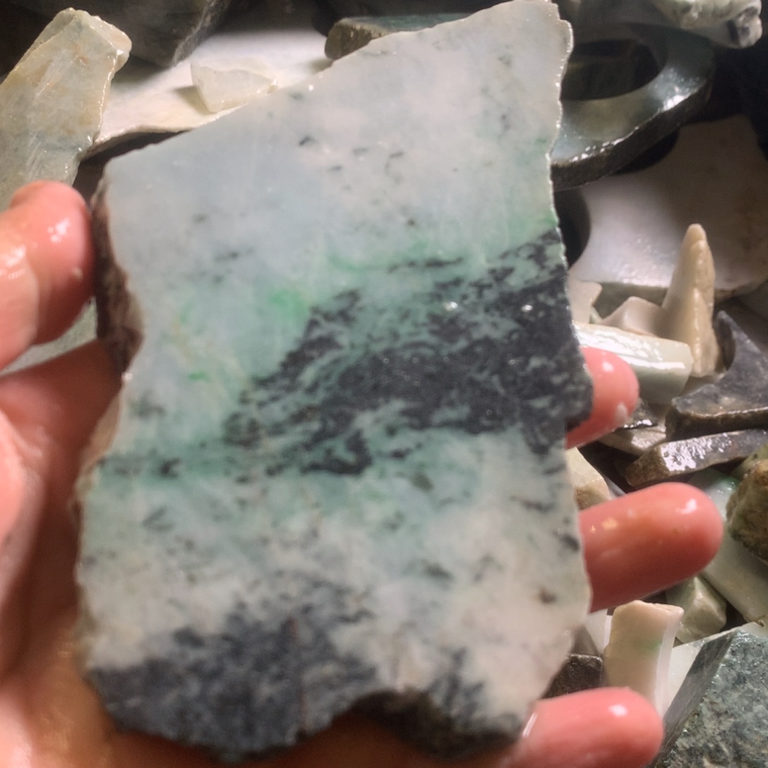 翡翠颈饰未镶嵌缅甸翡翠