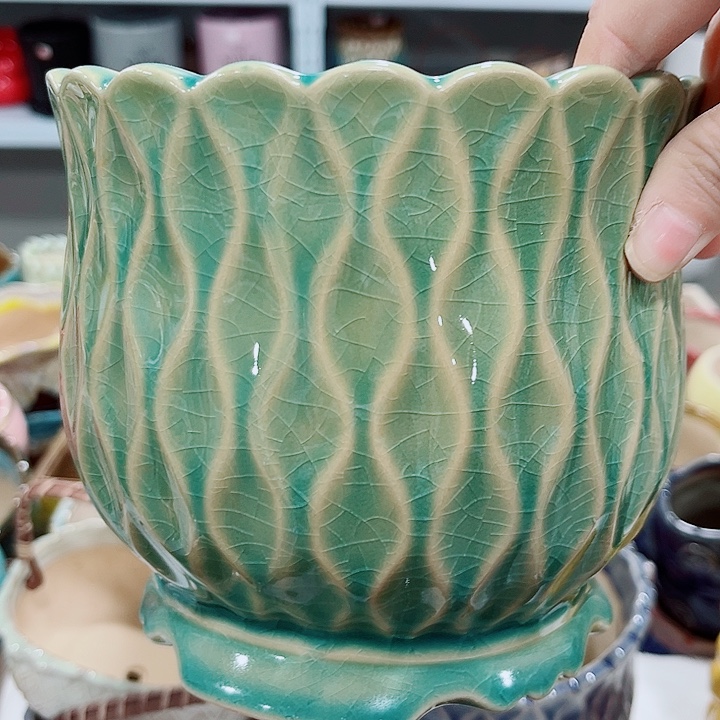 多肉陶瓷花盆满10元包邮