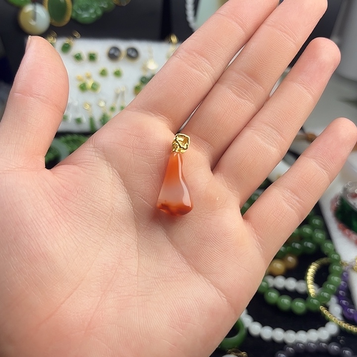 手链未镶嵌和田玉（糖玉）