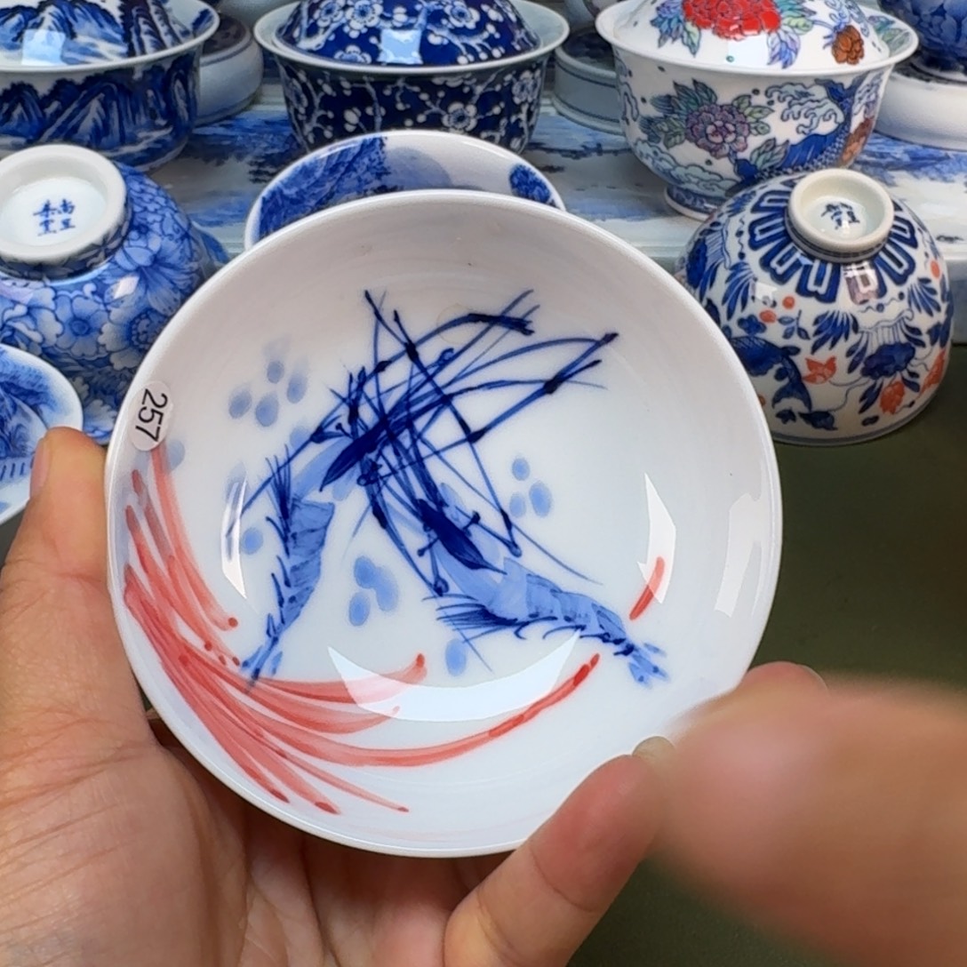 陶景德镇纯手绘茶具圆圆257