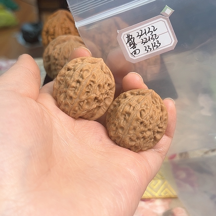 文玩核桃把件非嫁接小狮子头