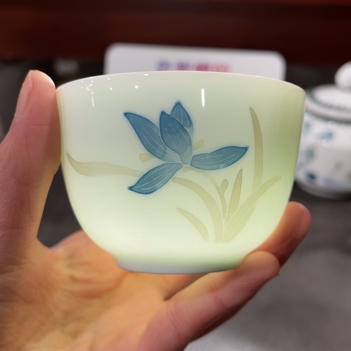 醴陵高温瓷釉下手绘80毫升