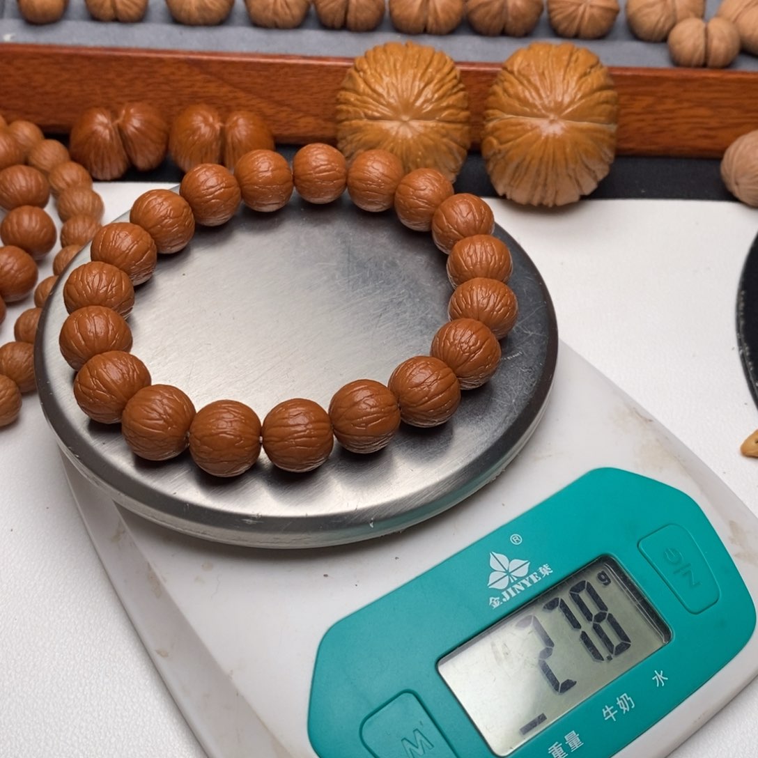 手串猴头核桃看*13.4边度高同尺聚宝盆同树籽无色差