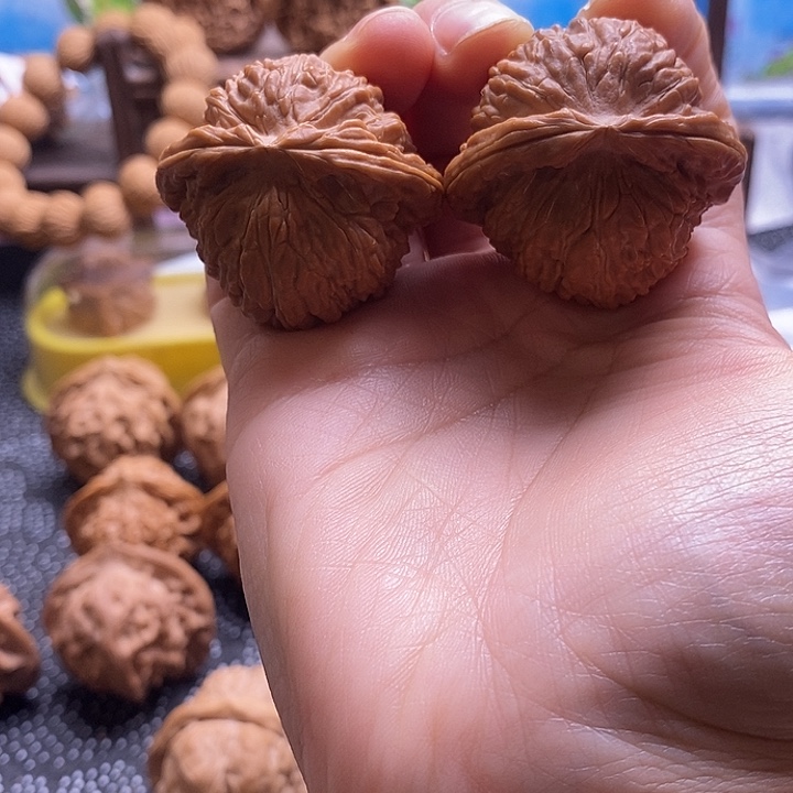 吊坠文玩核桃白狮子39