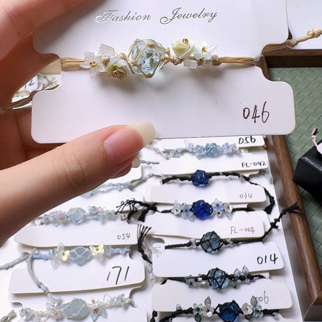 石英石纯铜锡合金纯铜046手链