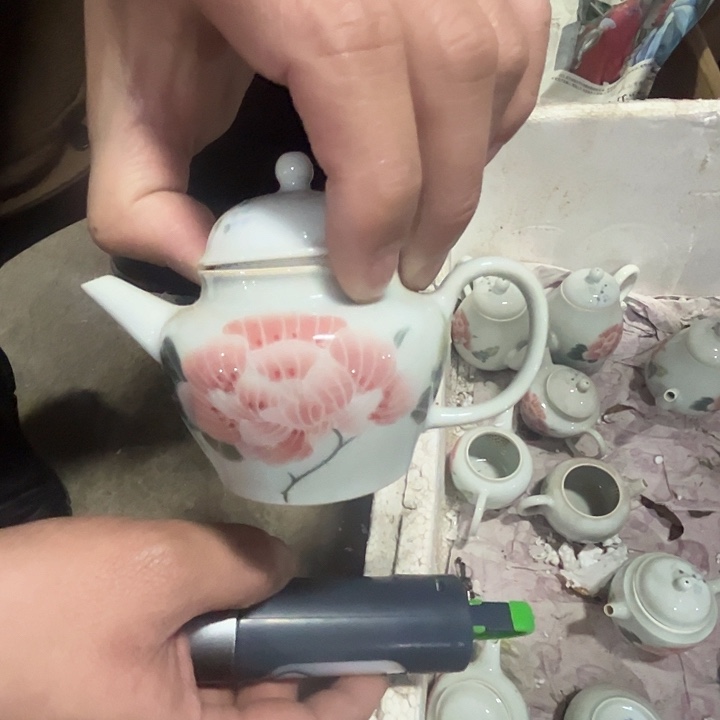 瓷片景德镇陶瓷影青芙蓉（不挑器型