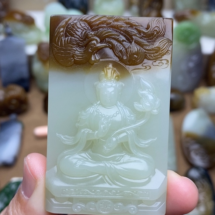 胜***哥和田玉未镶嵌颈饰