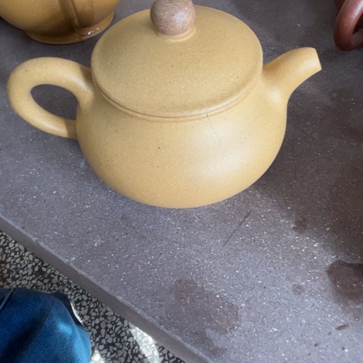 茶壶紫砂裂掉潘壶花的子