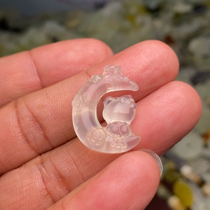 蛇纹石玉颈饰合金143