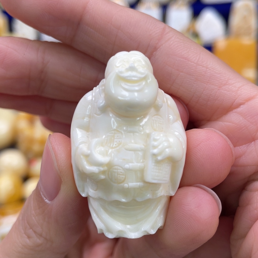 蜜蜡裸石未镶嵌琥珀蜜蜡雕刻件