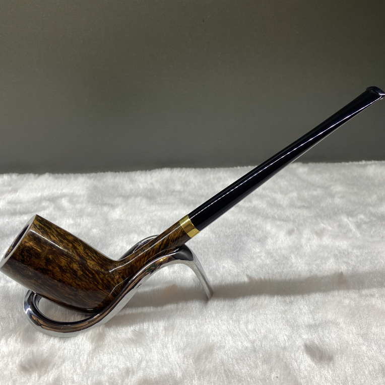 石楠木铅笔杆烟囱，炭层已做，硫化橡胶嘴，黄铜防爆圈