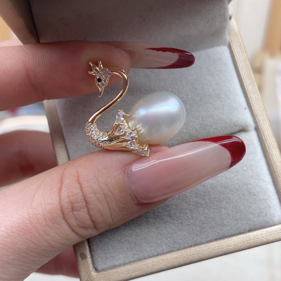 银S925镶嵌颈饰海水珍珠X97