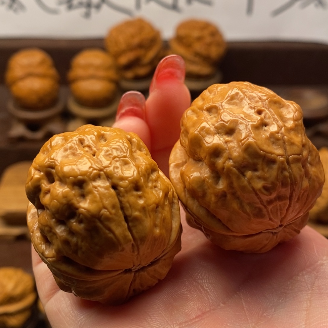 把件文玩核桃40老树金蟾疙瘩包