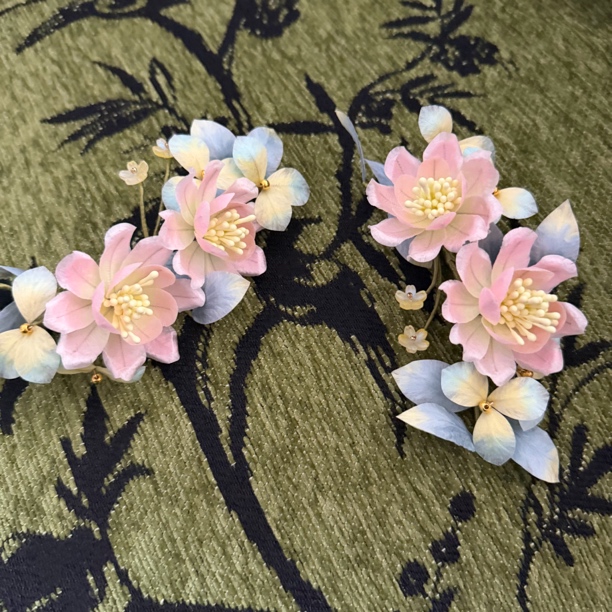 大麦吖古风发饰汉服绒花发簪 手工制作默认微瑕 