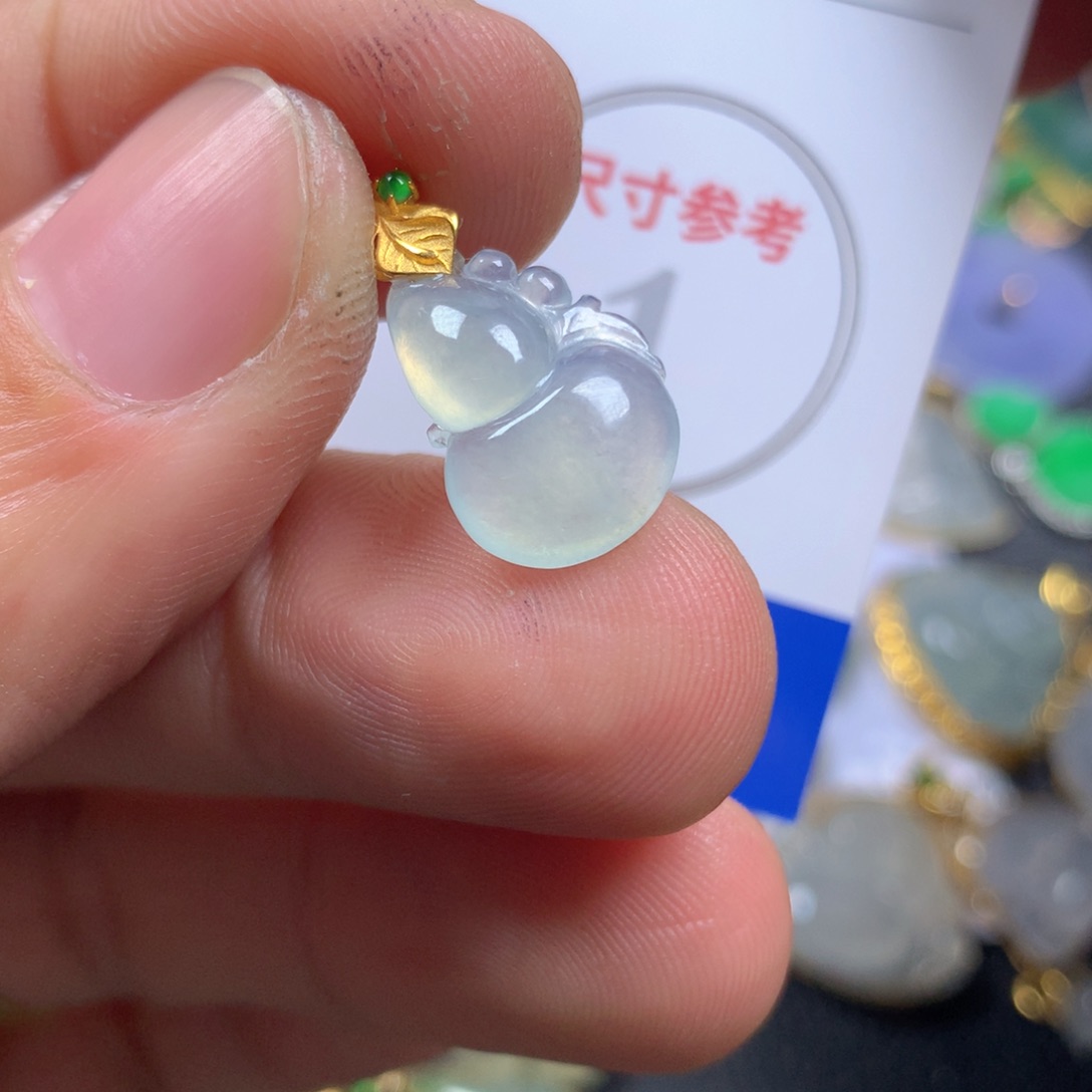 【闪购商品】翡翠颈饰18K金镶嵌翡翠