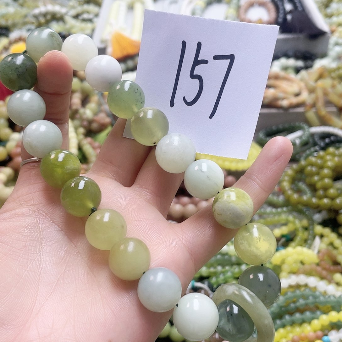 未镶嵌蛇纹石玉手链