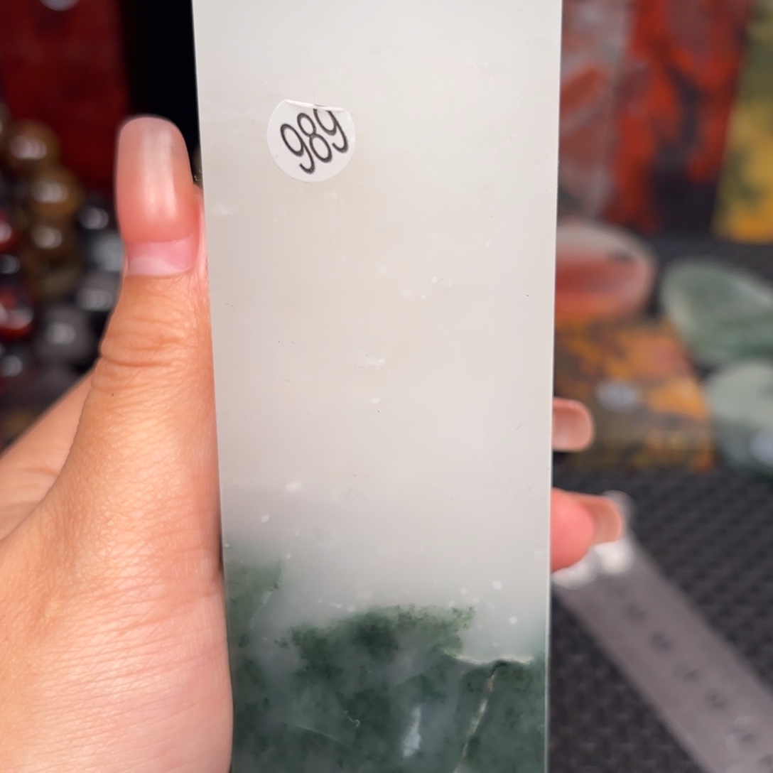 石材桂林鸡血意境印章摆件，编号：989