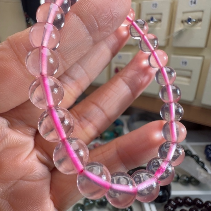 手链芙蓉石未镶嵌天然冰粉晶