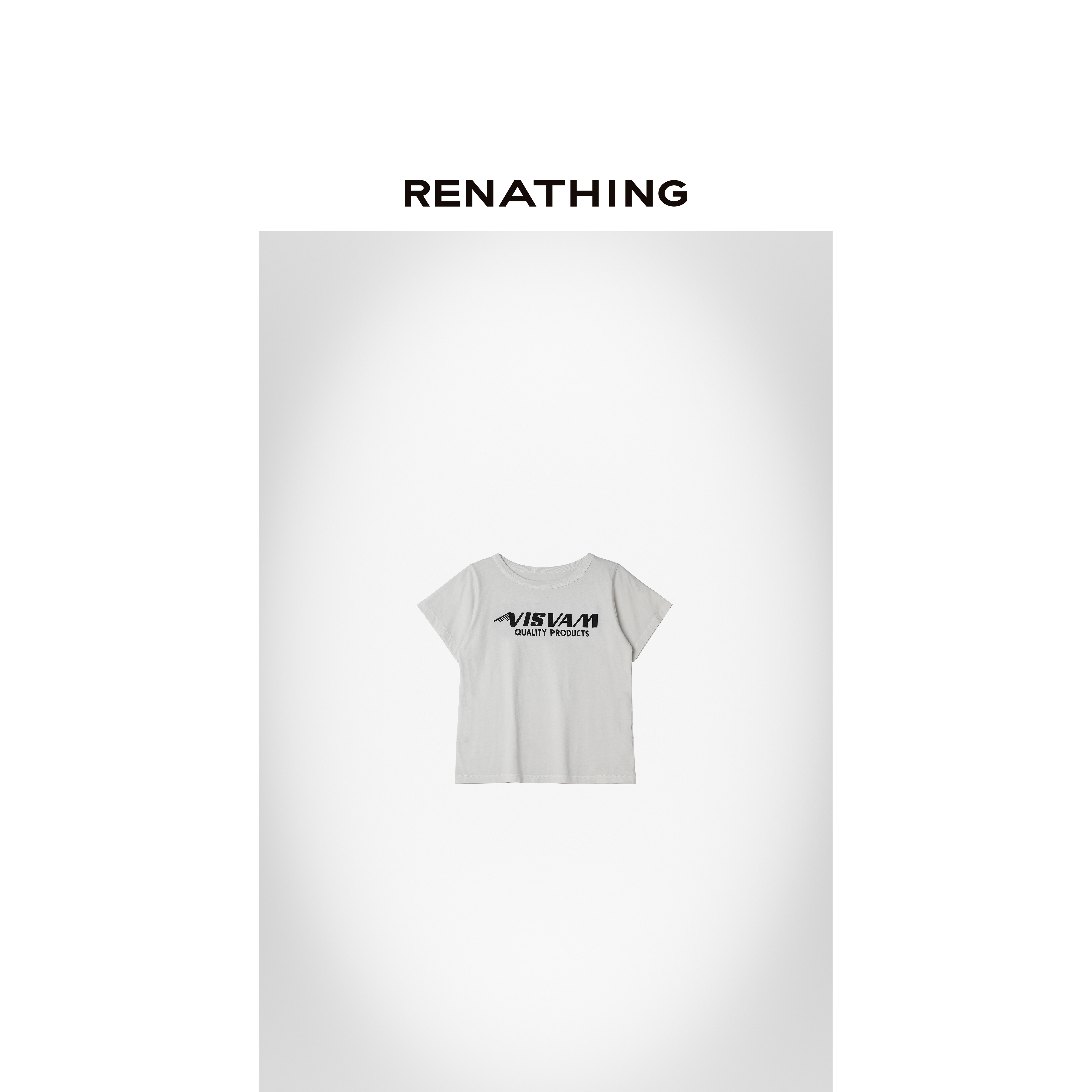 【RENATHING】简约个性字母印花T恤