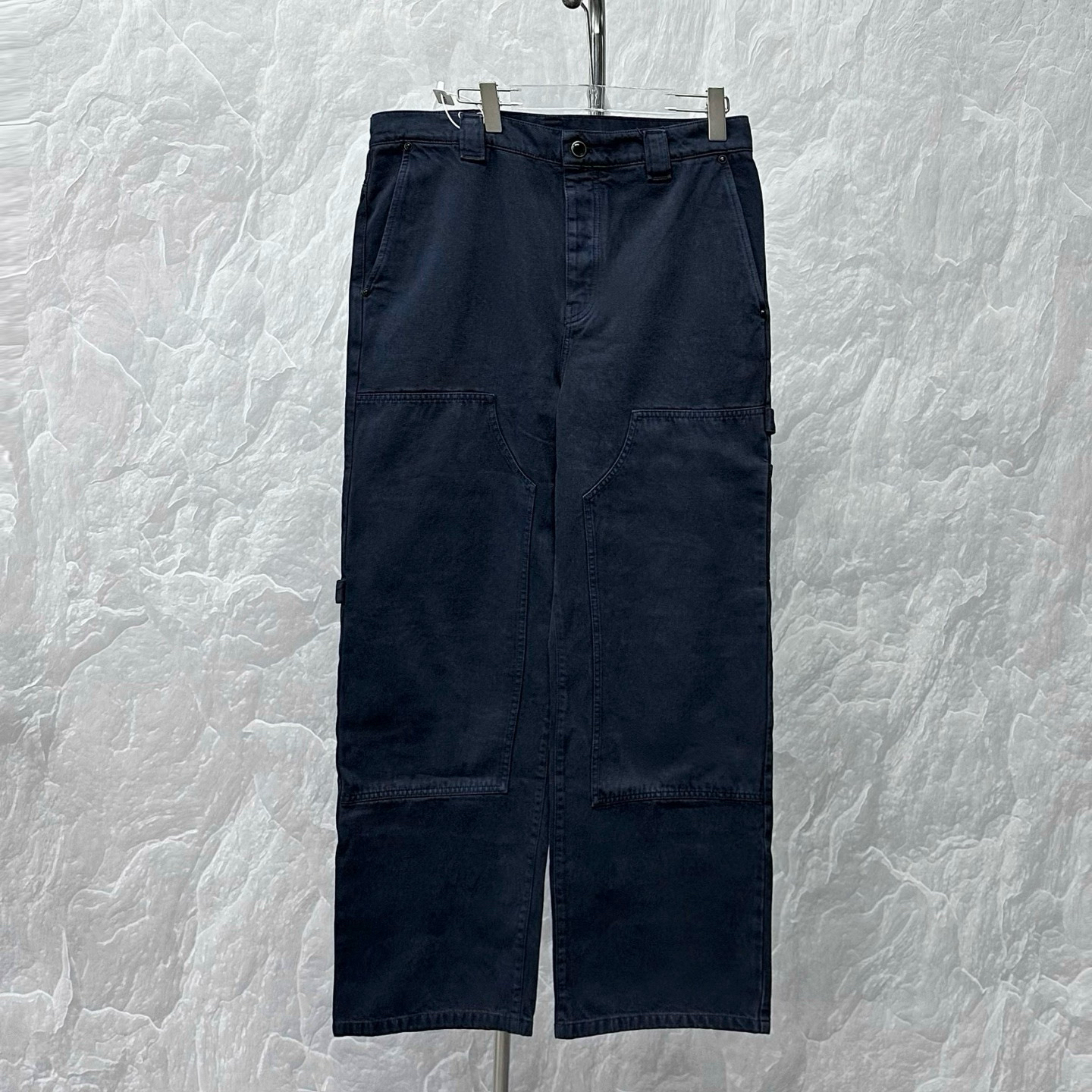 未使用 LouisVuitton/路易威登 FW25刺绣皮牌长裤36码P02199