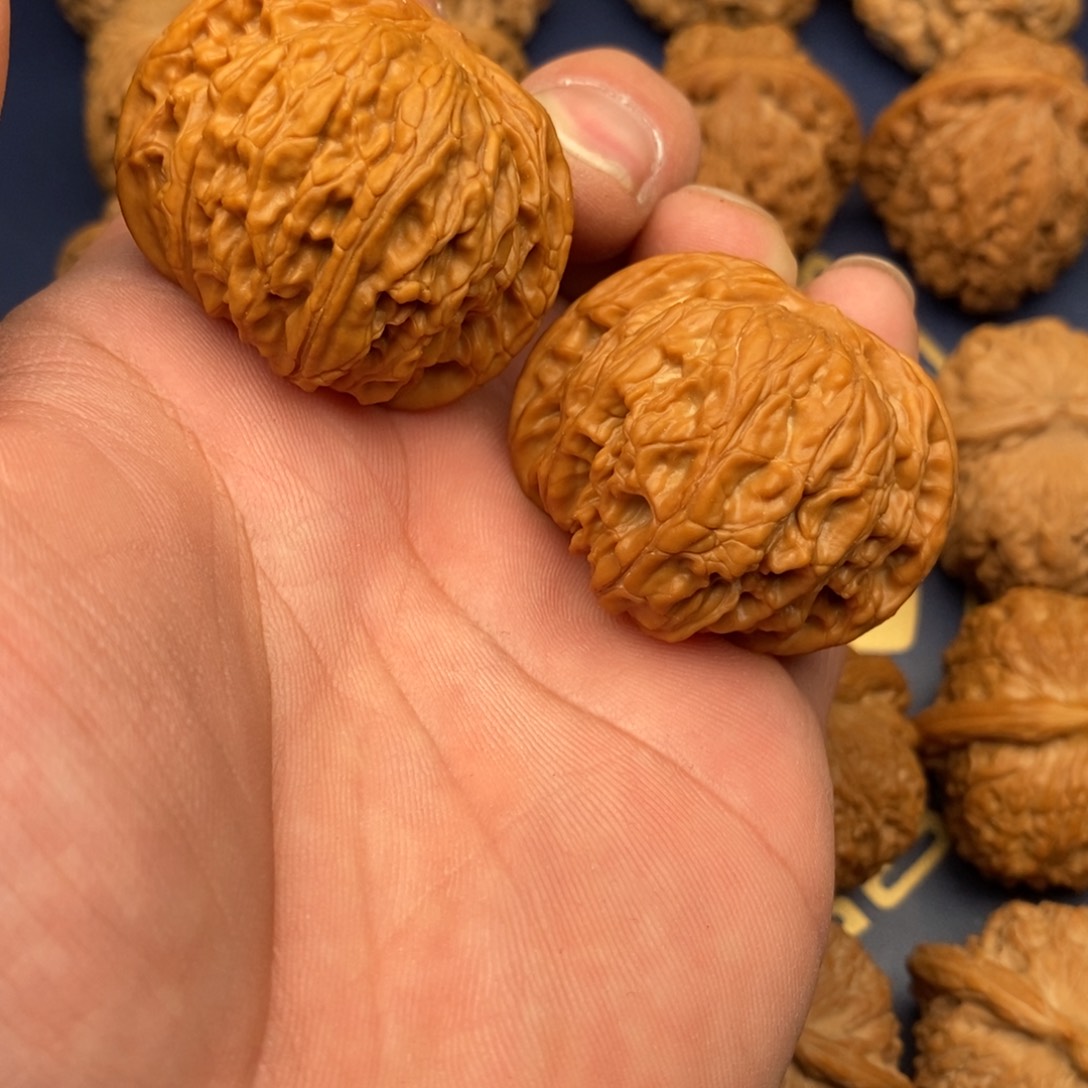 文玩核桃把件41磨盘