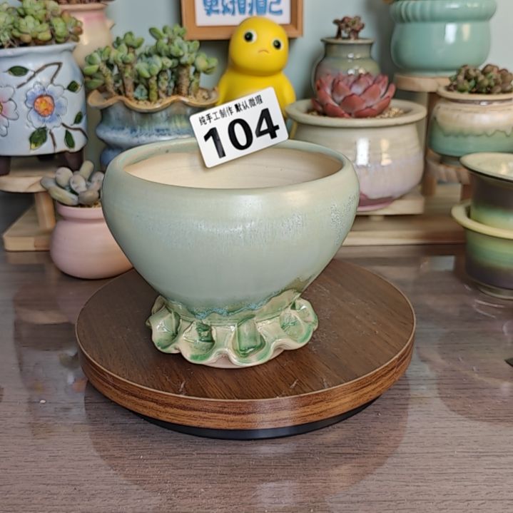 景德镇手工陶瓷盆 口11