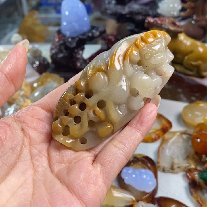 玛瑙/玉髓吊坠(不含链)未镶嵌