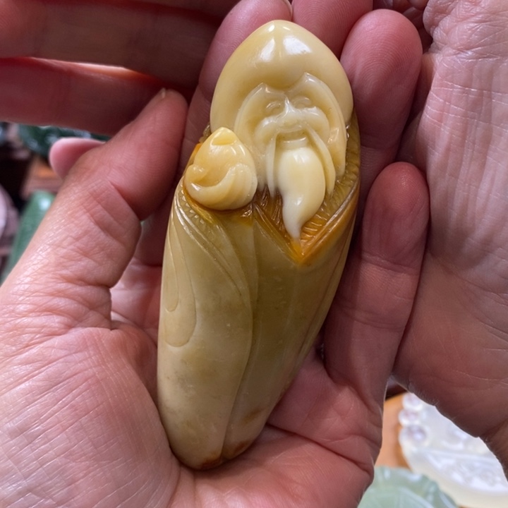 蛇纹石玉未镶嵌手把