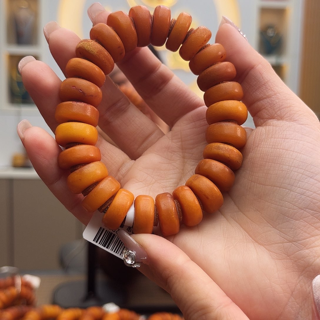 琥珀手链未镶嵌16 m橘皮
