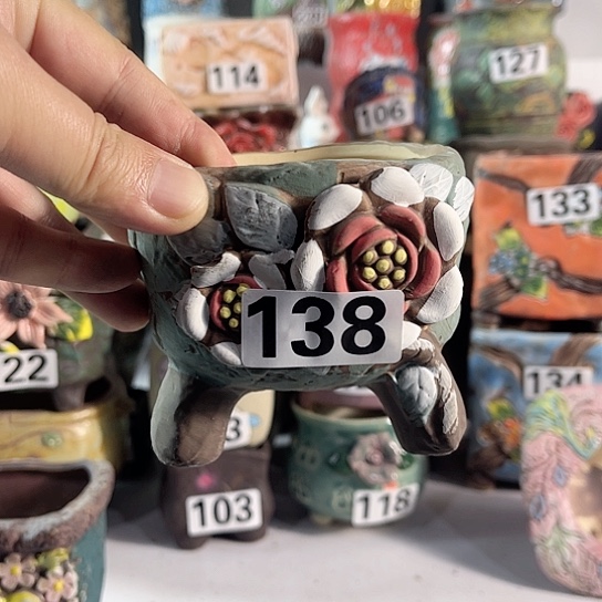 红陶多肉植物花盆