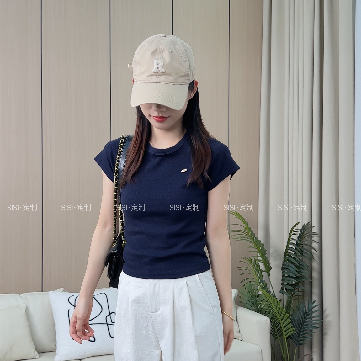 CC~女夏薄韩系甜辣修身百搭显瘦短款上衣爆款插肩袖短袖T恤