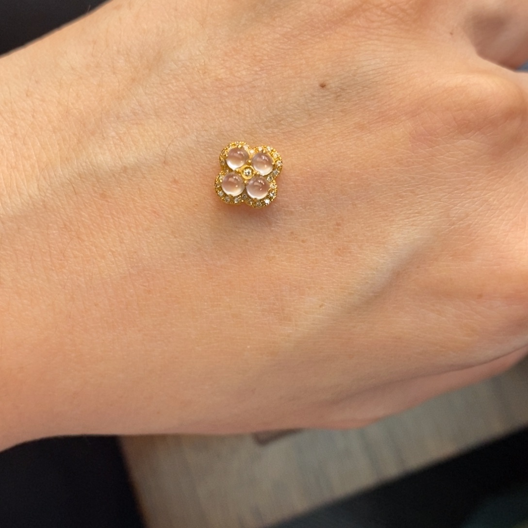 ****翡翠18K金镶嵌颈饰翡翠