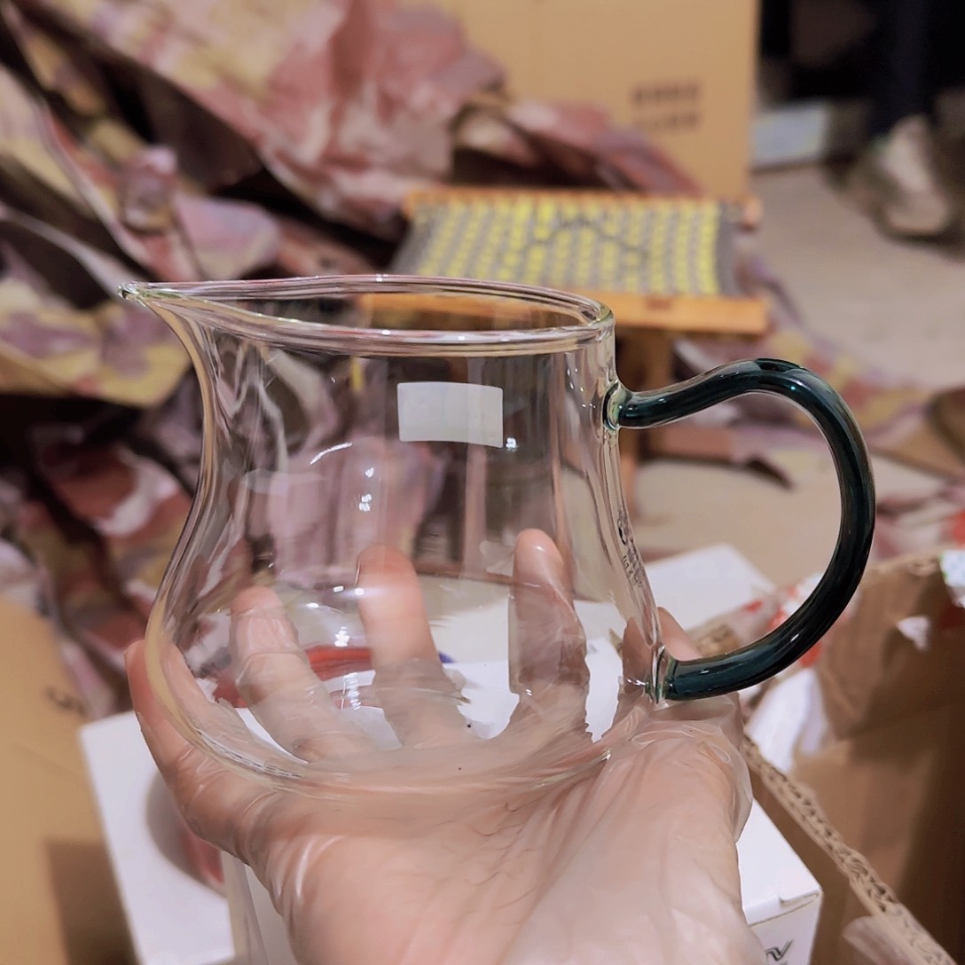 高硼硅玻璃茶水分离款G406湖绿