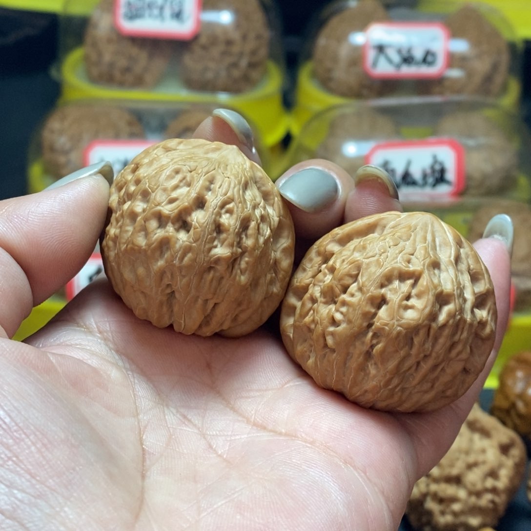 文玩核桃把件少**时铁锤