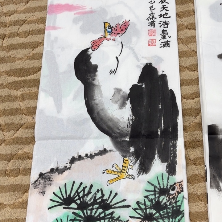 国画花鸟的翅膀四开