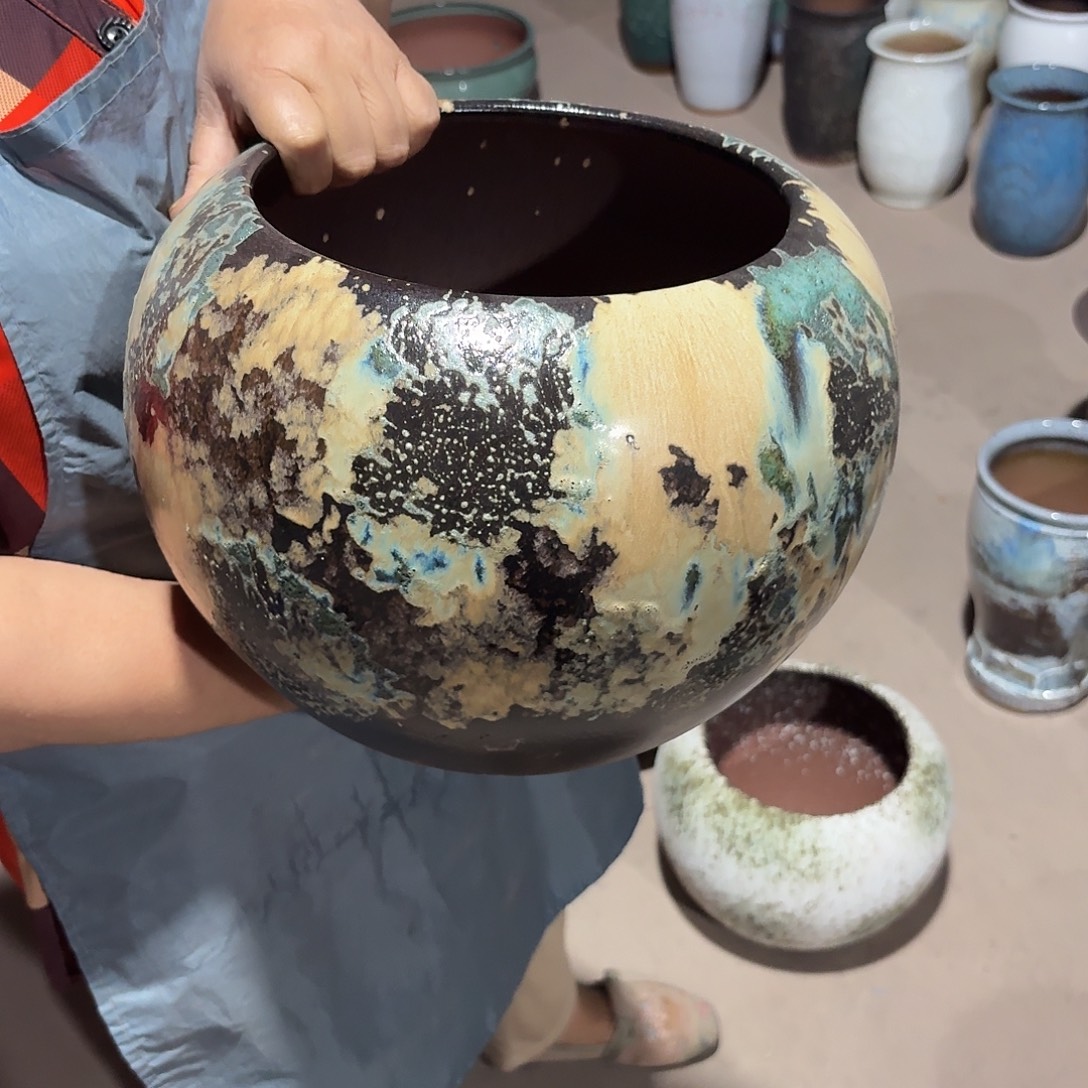 花盆紫砂口21高23
