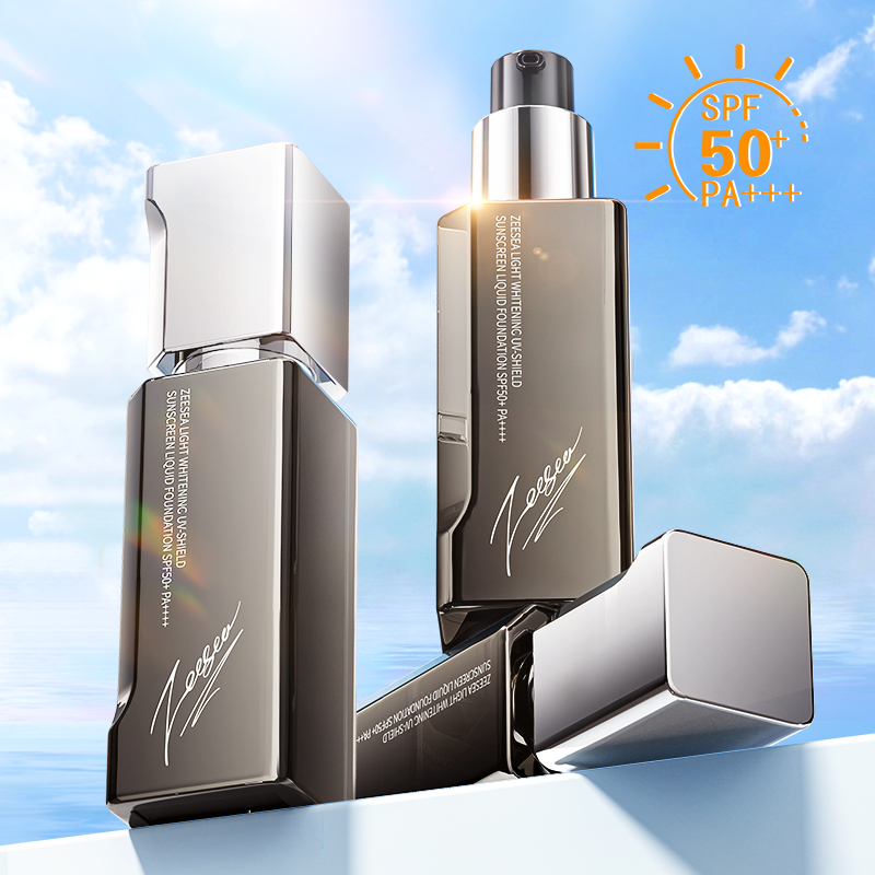 【夫夫专属】ZEESEA滋色羽感美白防晒持妆粉底液SPF50+/PA++++